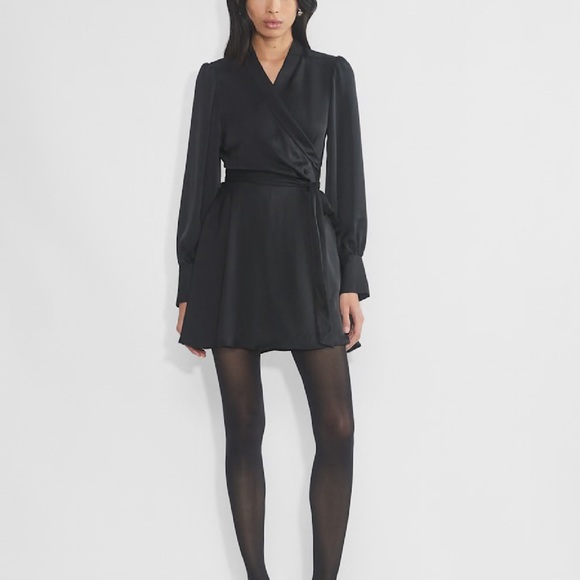 black tunic dress long sleeve Tory Burch
